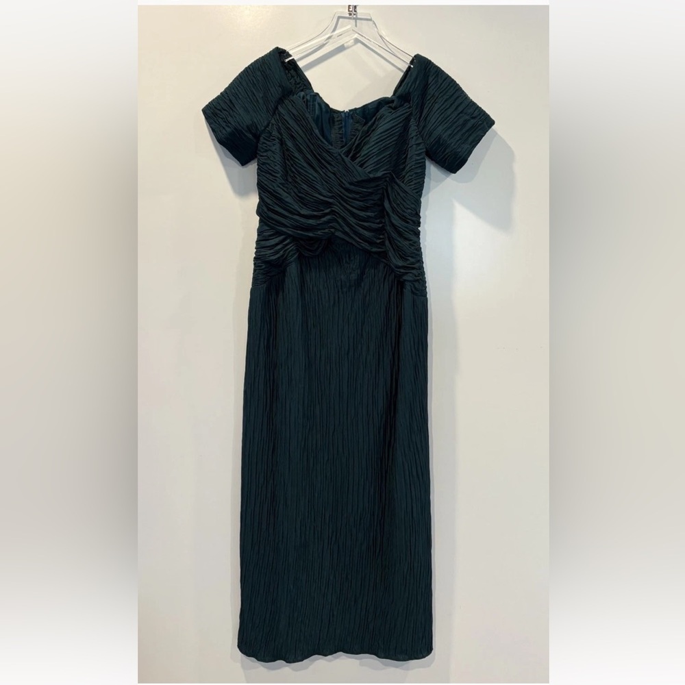 Vintage Vivian Dessy Diamond Dessy Creations‎ Emerald Green Dress Womens 14